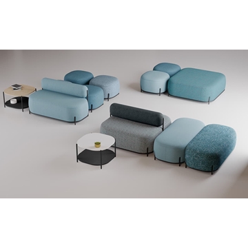 Modulo sofá sin respaldo GLOBB 2 plaza - Imagen 2