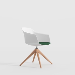 SILLA NOOM 60- 4 Patas de madera piramidal - Imagen 1