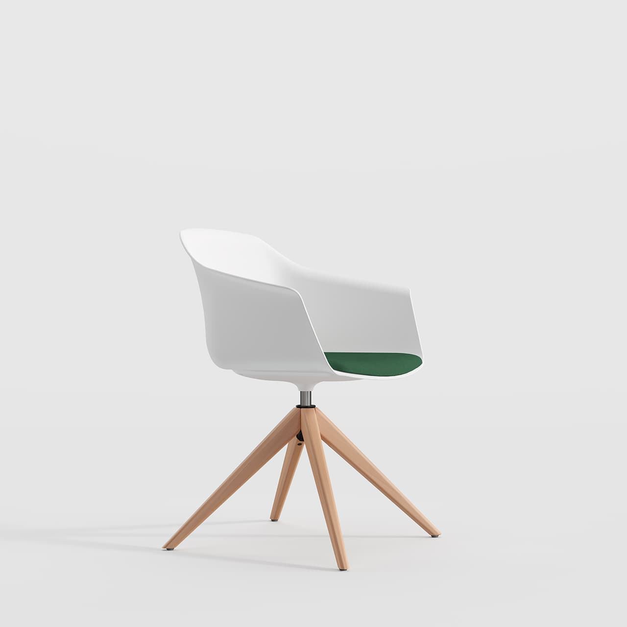 SILLA NOOM 60- 4 Patas de madera piramidal - Imagen 1