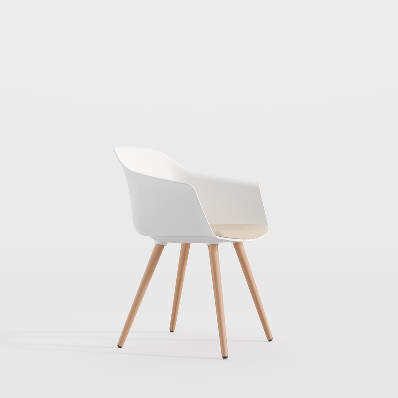 SILLA NOOM 60- Patas de madera - Imagen 4